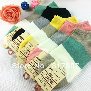 10 double 100% cotton 100% cotton female socks female short invisible shallow mouth socks sock slippers high quality