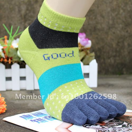10 double ! 100% cotton socks sock five stripe low tube socks female Free Shipping