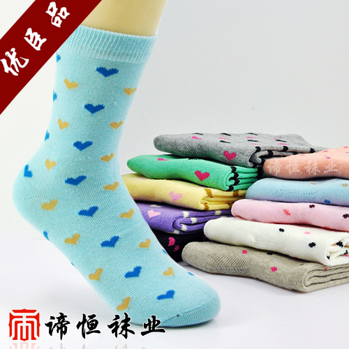 10 double dot love 100% cotton casual 100% cotton socks gentlewomen socks