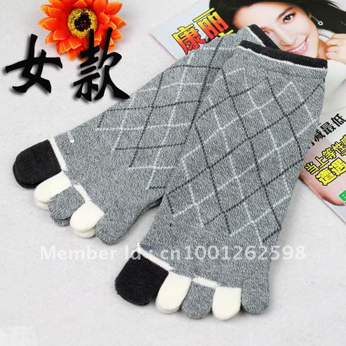 10 double ! personalized women's toe socks 100% cotton outdoor socks Free Shipping