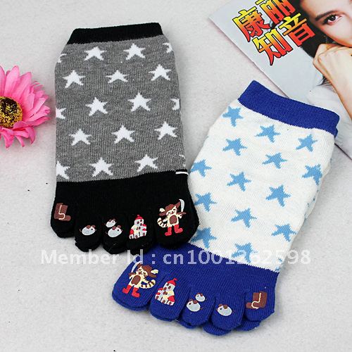 10 double ! socks spring and summer five-toe socks five fingers socks free shipping