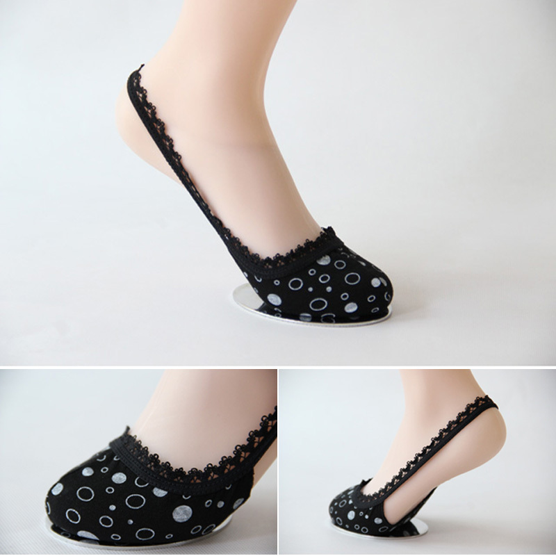 10 double women's invisible sock slippers shallow mouth 100% cotton short female socks slip-resistant floor socks