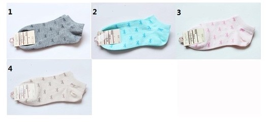10 pairs/lot , CL2026 Lovely Heart-shaped pattern Women Ankle Socks, Stockings , 4 colors, Free shipping