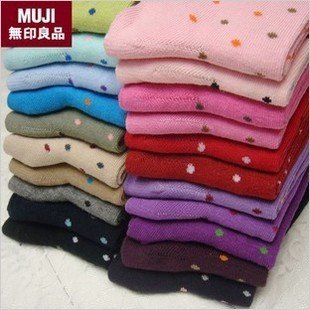 10 pairs/lot women fashion colorful polka pot cotton socks