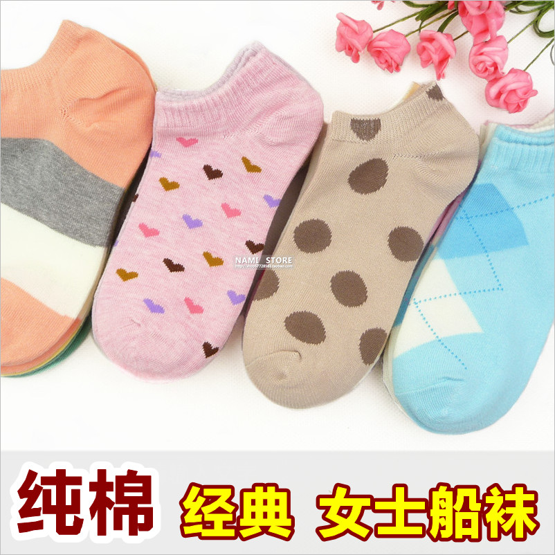 10 pairs of socks   summer thin women's sock  100% cotton socks  invisible socks  shallow mouth socks