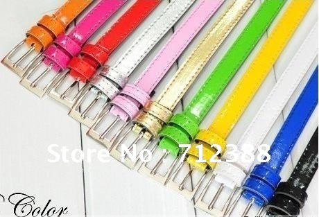 10 Pcs  Free Shipping,wholesale NEW 100%    women fashion belts ,The pure color design Leather Belt
