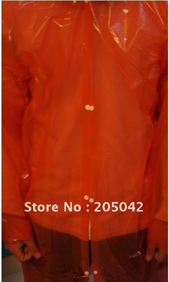10 pcs/lot useful Fashion clear PVC Rain Coat oneoff raincoat portable raincoat rain gear