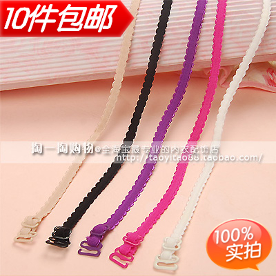 10 wavingness halter-neck shoulder strap gentlewomen underwear shoulder strap invisible pectoral girdle halter-neck bra belt