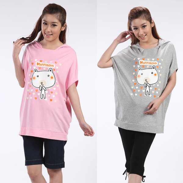 100% 2013 cotton summer t-shirt cartoon Size fits all top maternity clothing new arrival