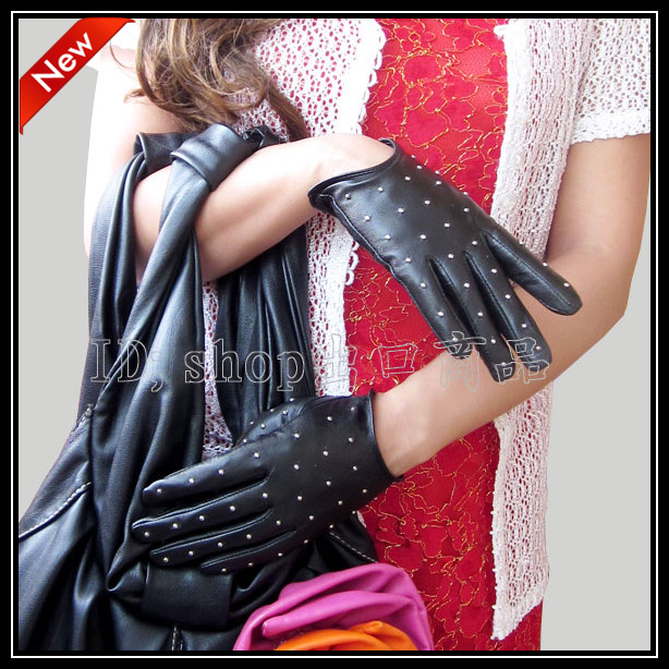 100 autumn and winter women's 100 's top fashion sheepskin genuine leather gloves