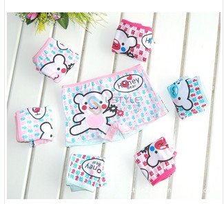 100% cotton 2-7years kids underwear,cute cartoon 16style,girl's kitty panties,children's underwear,Free shipping