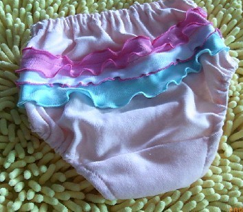 100% cotton baby bread pants female child bread pants child panties