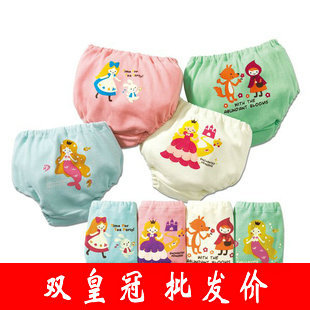 100% cotton cartoon child panties infant bread pants colorful candy color 16 312