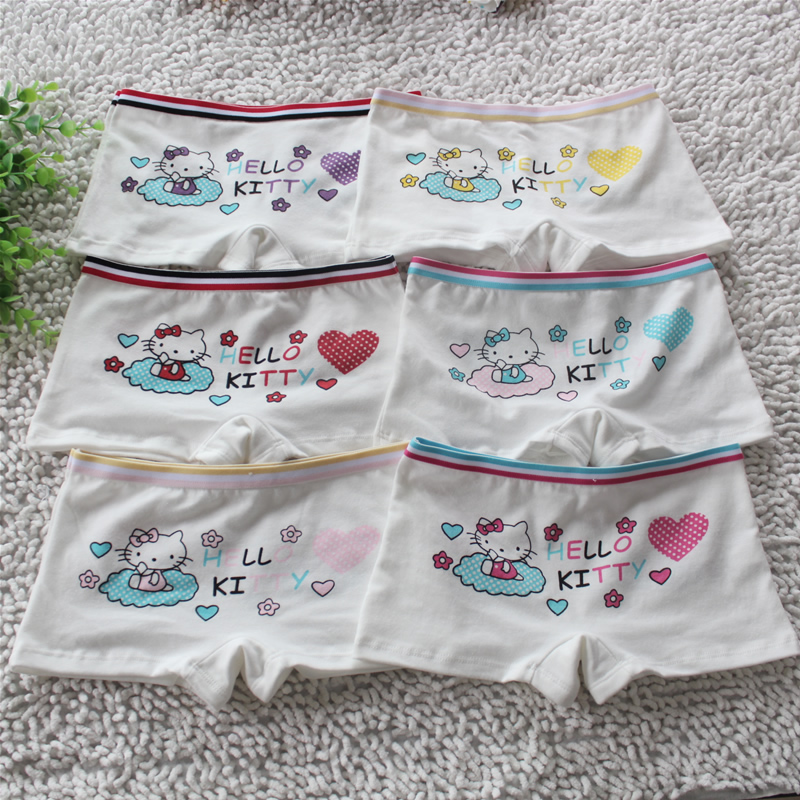 100% cotton child boxer panties female child flat feet panties boxer shorts female child underwear