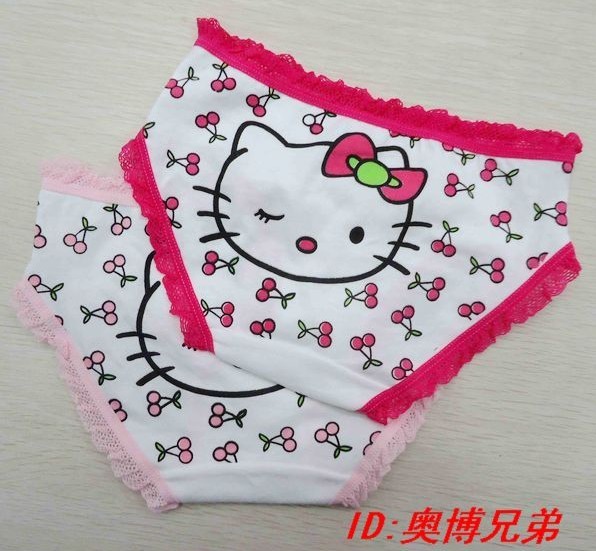 100% cotton child panties female child trigonometric panties child shorts baby panties kt cartoon