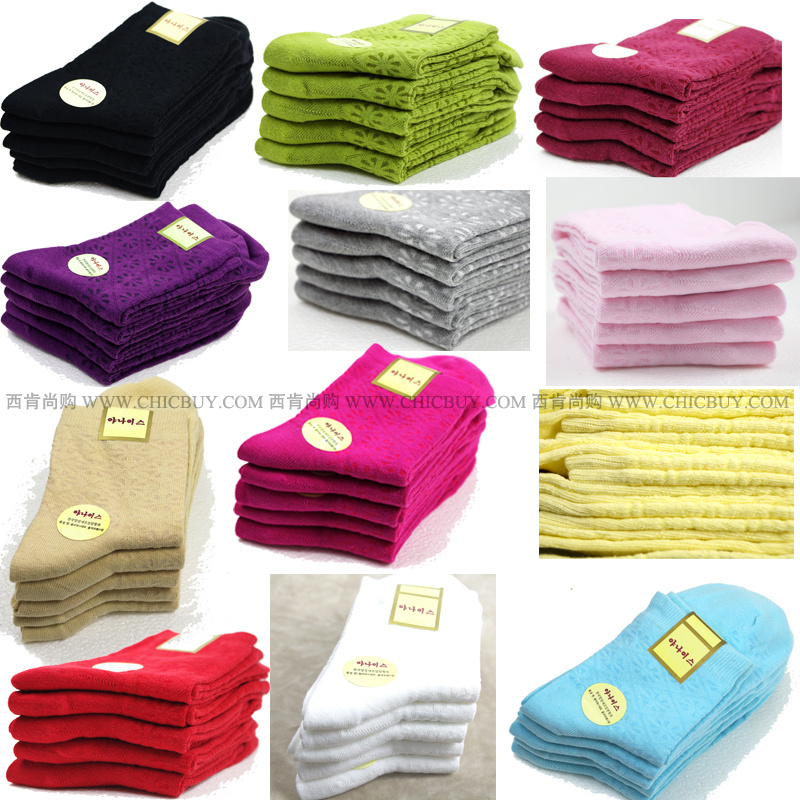 100% cotton female socks,2013 spring women socks,warm free size fits all women,fashion candy color sock,free shipping,12 colors