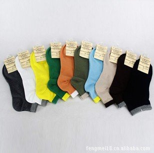 100% Cotton Free Shipping Candy Colors mens Fashion Low Cut Ankle Crew Slipper Socks socks for women winter