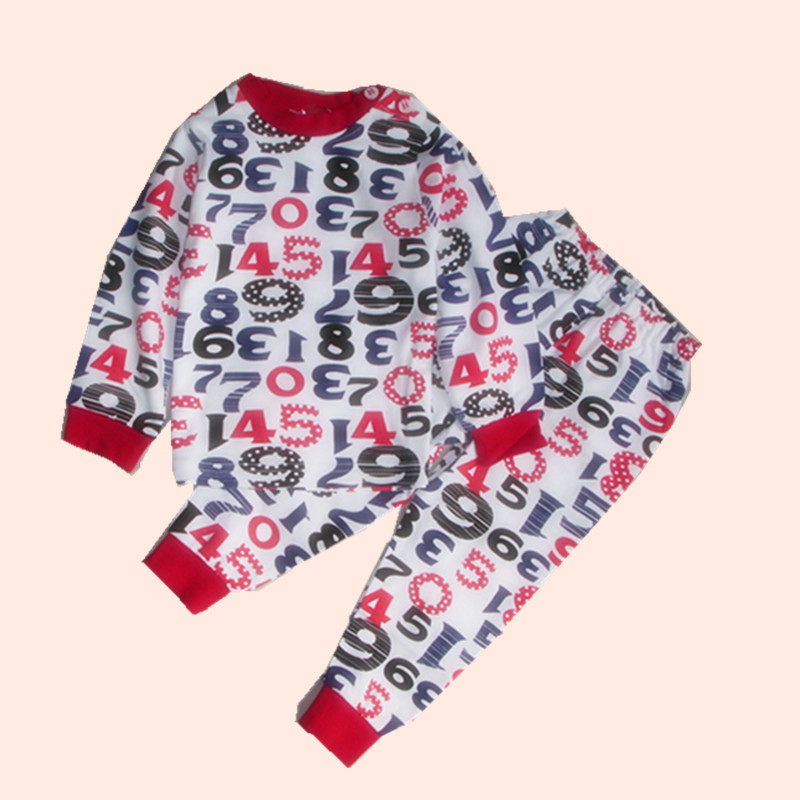 100% cotton infant boy autumn underwear set sleepwear male 2012 at home clothes twinset