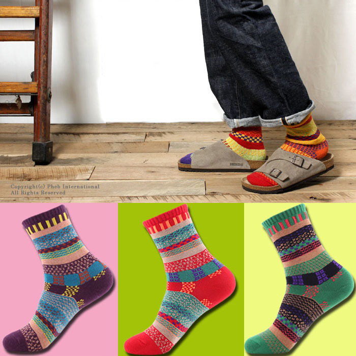 100% cotton men and women socks lovers design vintage popular 100% cotton national trend male socks