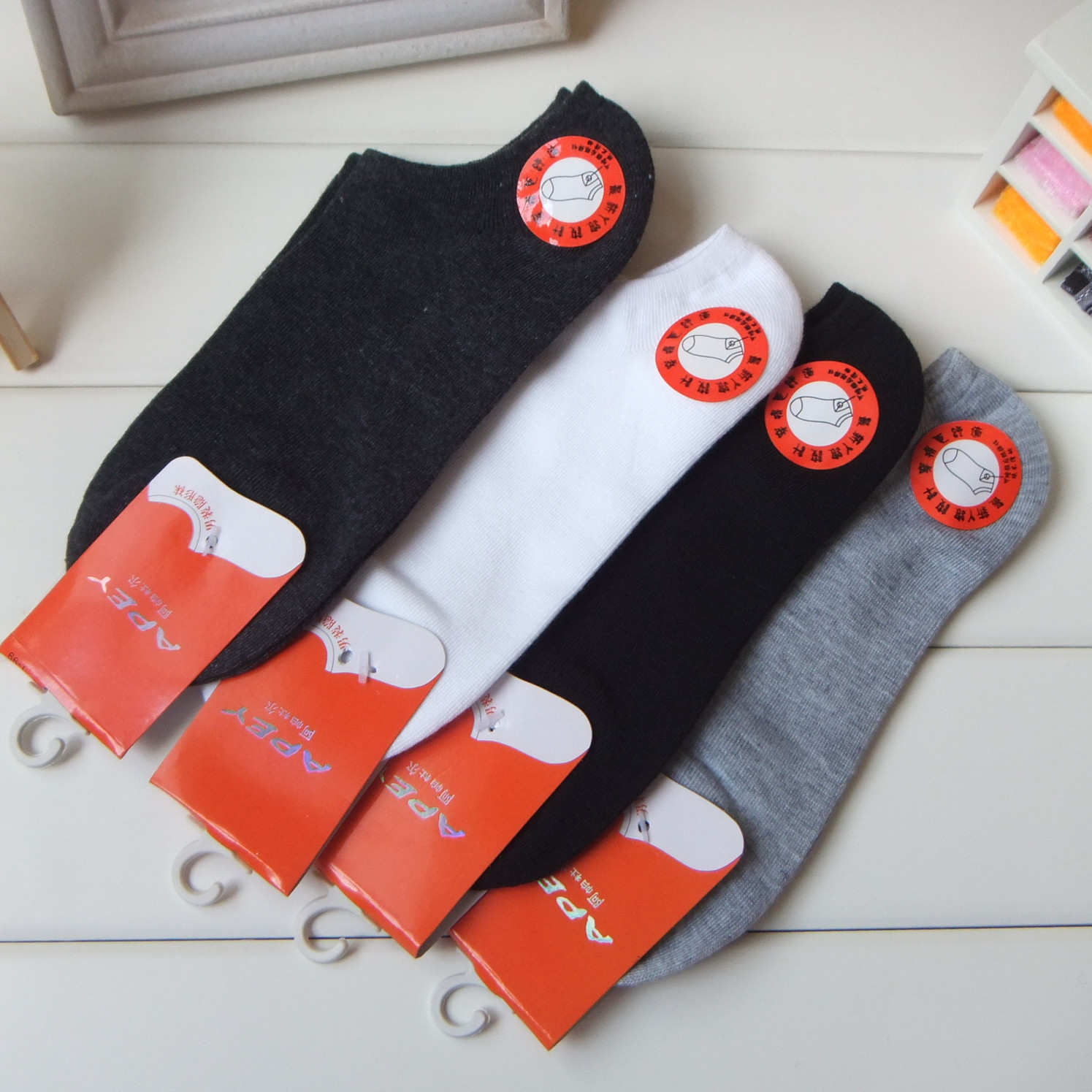 100% cotton men and women socks shallow mouth sock summer thin invisible socks