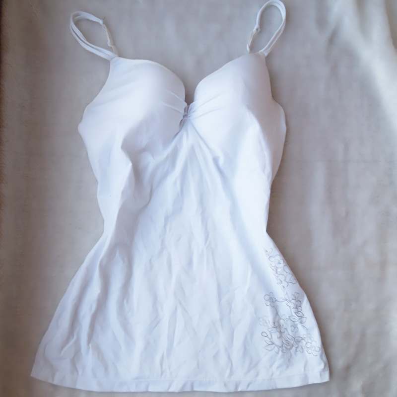 100% cotton plus size bra spaghetti strap vest yoga vest maternity underwear 2