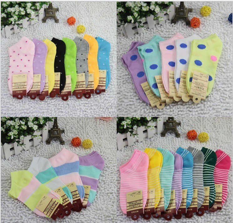 100% cotton Sock wholesale/ 80 pairs/lot /many Colors/ cheap price Womens casual cotton sloppy ankle socks/ cheapest foot cover/