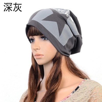 100% cotton street hat five-pointed star personality cap male women's autumn and winter pocket hat hiphop turban