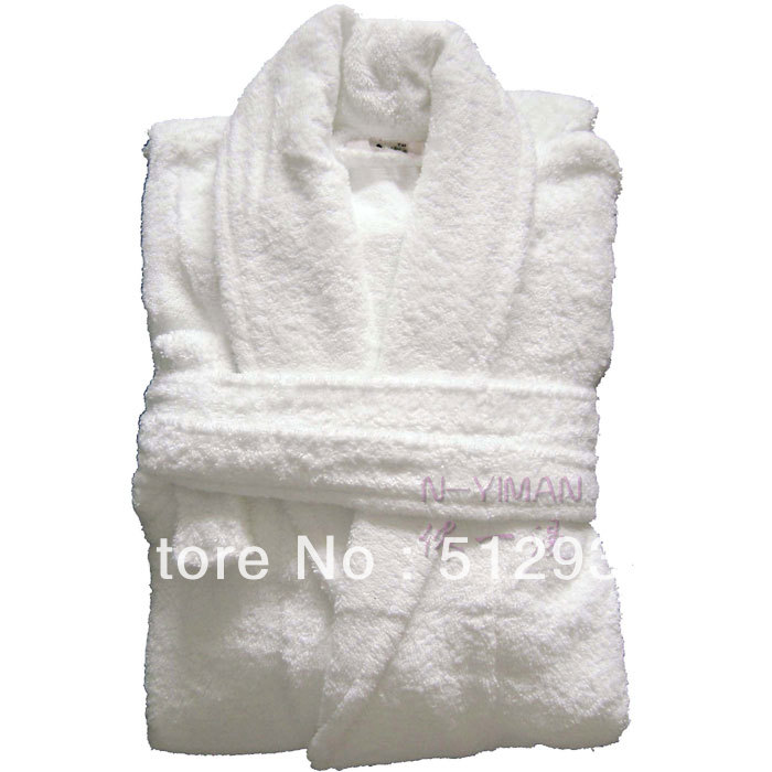 100% cotton towel bathrobe robe sleepwear waste-absorbing electrostatic