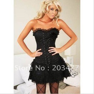 100% New,Latex Lingerie/Corset/Sexy Corset lace up g string/Sexy Underwear With Free Shipping,8102