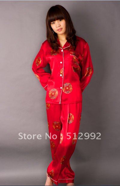 100% printed pure silk nightdress