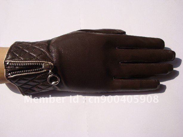 100% real leather gloves