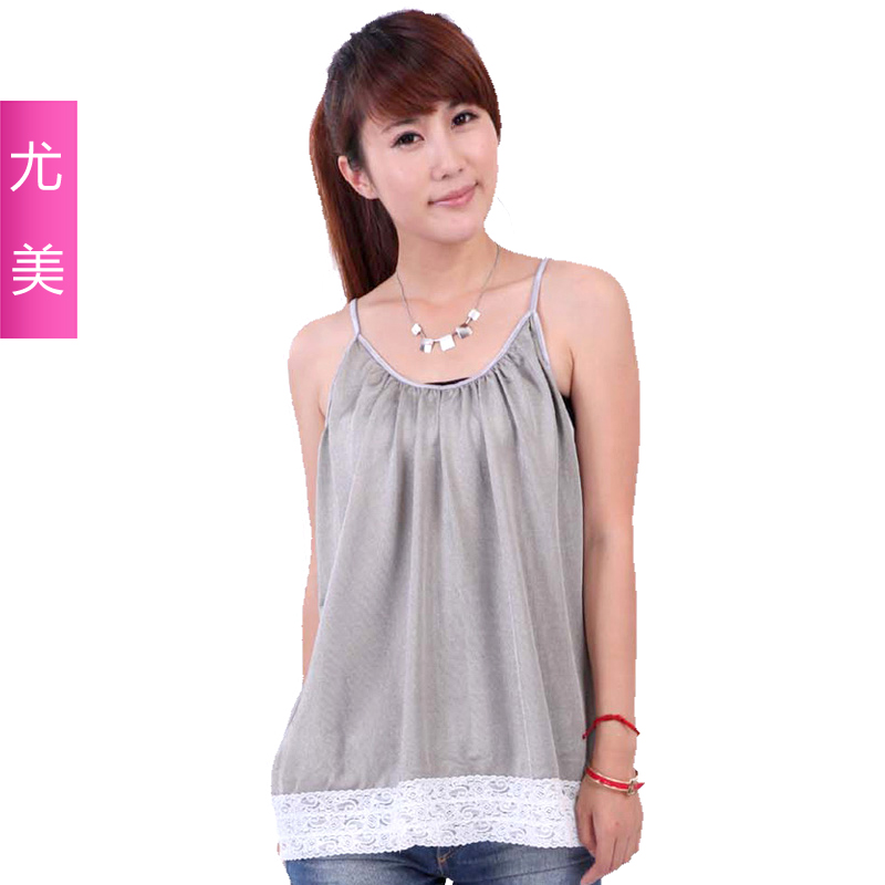 100 silver fiber radiation-resistant spaghetti strap radiation-resistant maternity clothing maternity radiation-resistant 1112