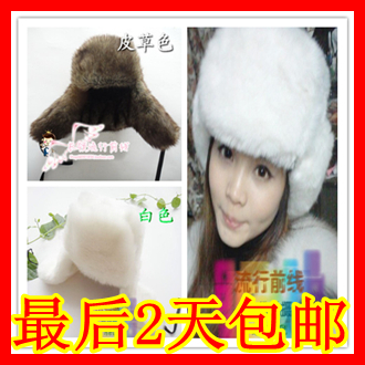 100% wool lei feng cap male women's winter thermal ear hat