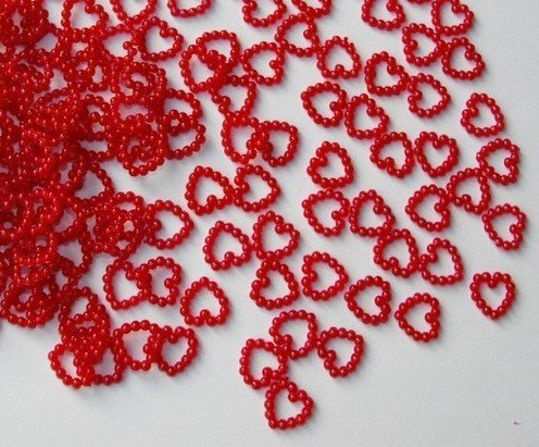 10000 Red Open Heart Wedding Table Confetti Decorations Free Shipping