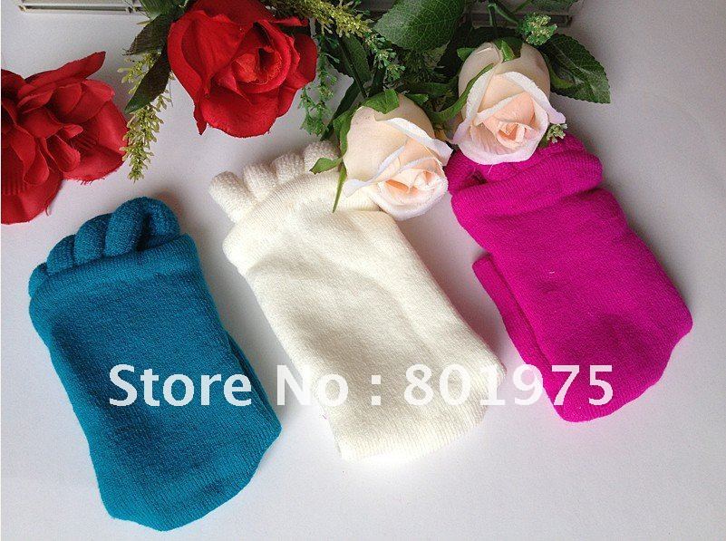 1000pairs/lot Alignment Sock Happy Feet Foot Alignment Socks As Seen On TV Comfy Toes Sleeping Socks Massage Five Toe Socks