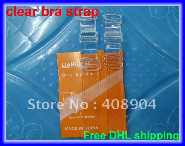 1000pairs/lot wholesale Clear Bra Strap 1.5 cm free DHL shipping
