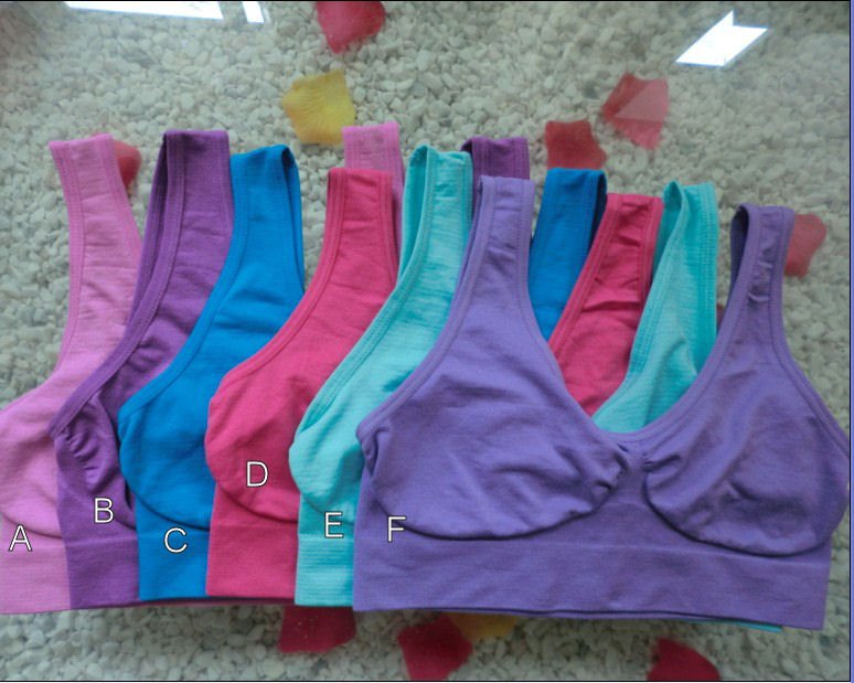 1000PCS/LOT OEM AHH Bra Seamless Bra Microfiber Bra Body Shaper nine color, six size available for option