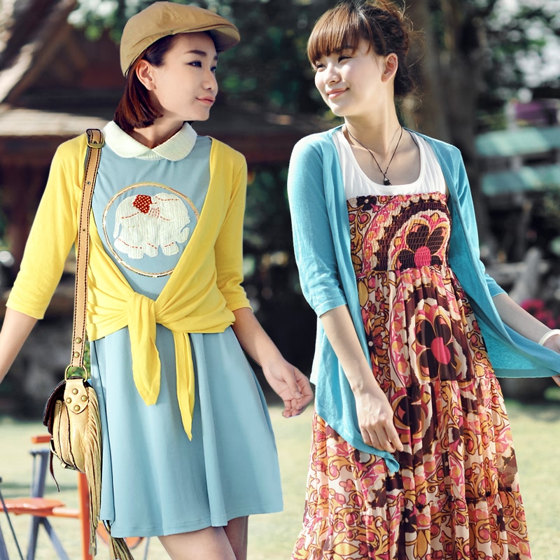 100f1 solid color half sleeve hot-selling loose long after short irregular sweep wool cardigan f4112