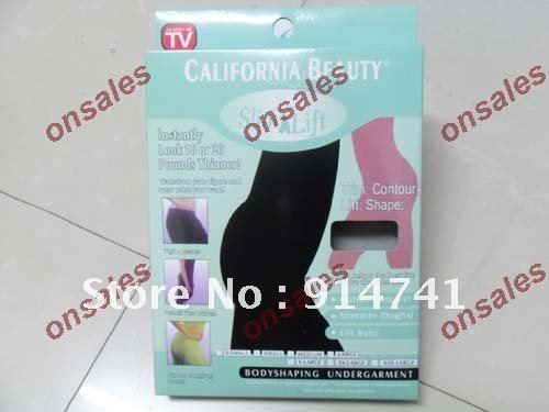 100pcs High Quality California Beauty Slim N Lift Supreme Slimming Pants Body Shaper Underware Mix Color &Size DHL Free Shipping