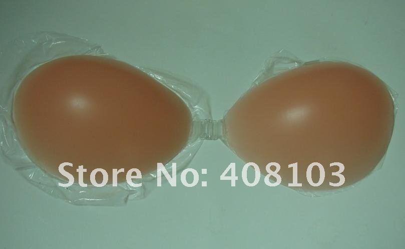 100PCS High quality, Thicken SNude Strapless Self Adhesive Silicone A B C D Cup New Un Bra thicken, By DHL