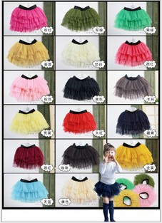 100pcs/lot baby tutu lace skirts short dresses princess skirt underdress girls petticoats culottes cg006