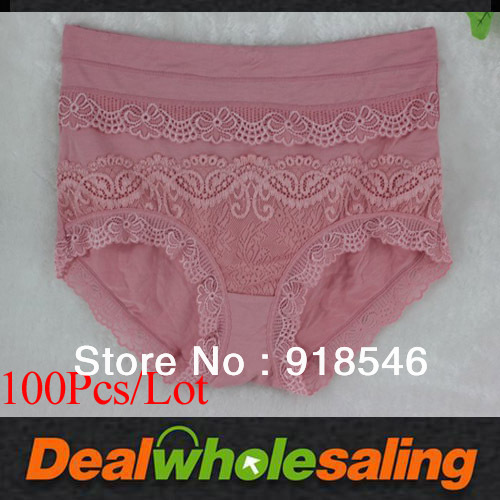 100Pcs/Lot DHL Free Shipping  Comfortable Women's Cotton  Underwear Briefs Everyday Ladies Panties