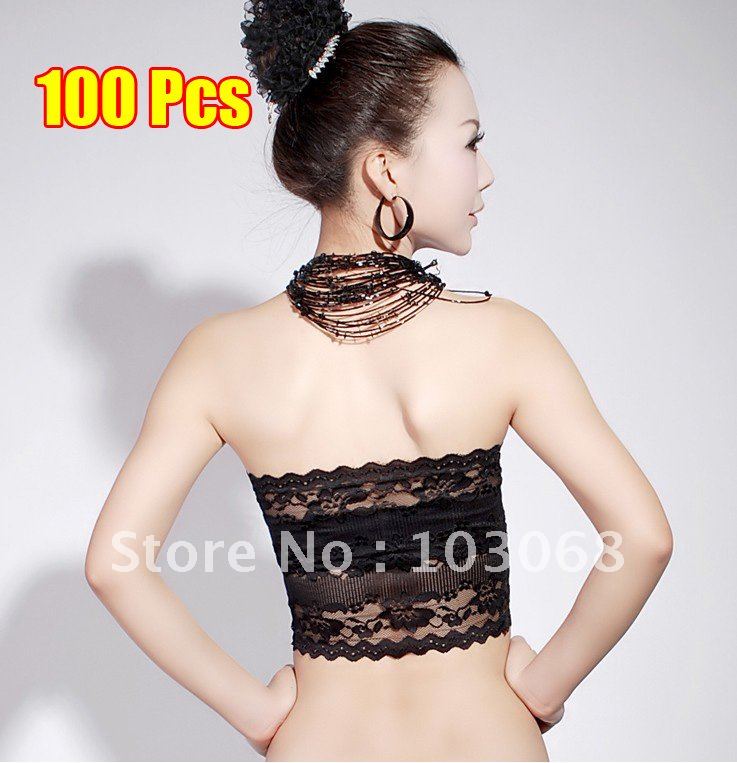 100pcs/lot Fashion sexy ladies Lace Bra noble chest wrapped multi-color Multi-style Random Free DHL / EMS Shipping