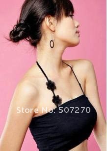 100pcs/lot - Fashion Sexy Rose Flower Print Women Hanging Chest wrap & Bra & Boob Tube Top Strapes For Bra Ladies Gallus - B002