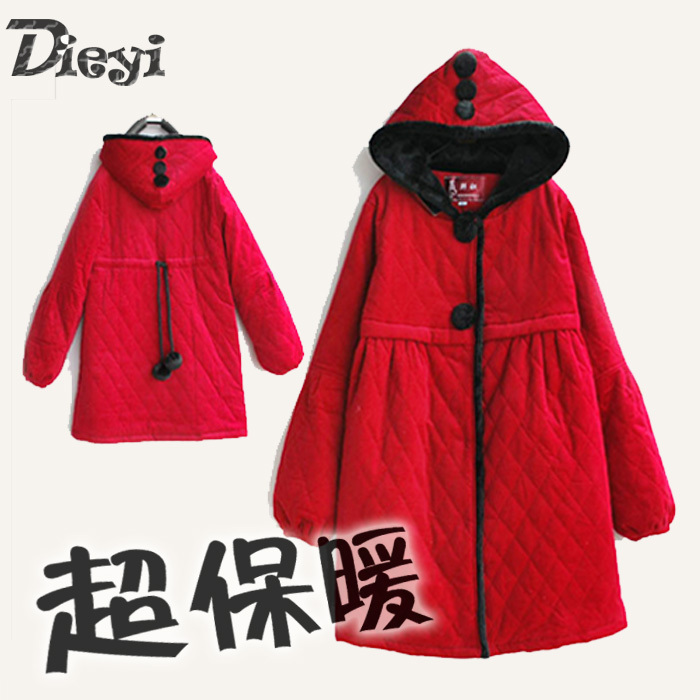 102166 thermal thickening maternity wadded jacket cotton-padded jacket outerwear overcoat maternity clothing autumn and winter