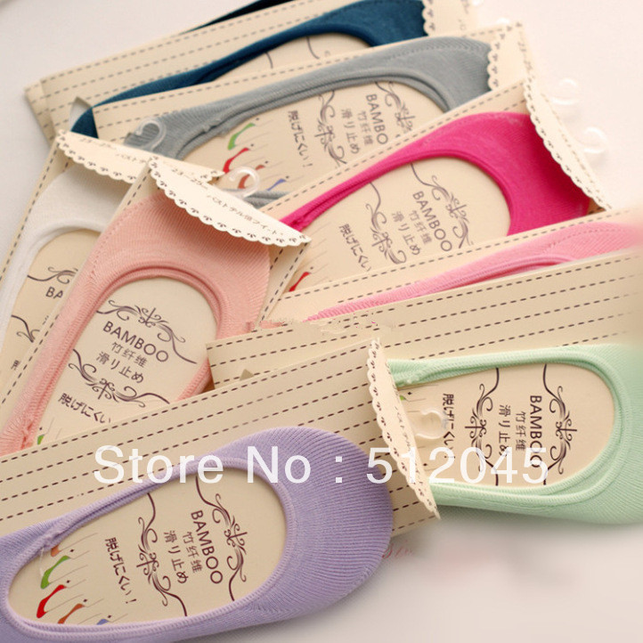 10color New Arrival Bamboo Fiber Socks Women's Ankle Low Cut No-show Casual Sneakers Candy colors Socks  Free shipping 100pairs