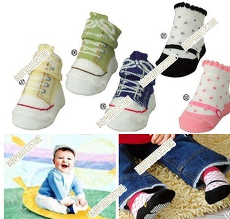10pairs/lot,Free shipping, Baby Sole Socks, Baby Outdoor Shoes, Baby Anti-slip Walking Socks, Children's Cotton Stockings