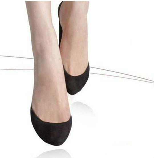 10pairs/lot Women Silk invisible socks  Socks Black / White Free shipping