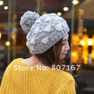 10pc/lot!-Z014 Wholesale cheap Free shipping skull hat for women knitted cap snapback caps obey basket knitted ladies beanie cap