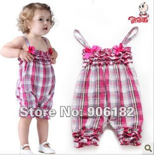 10pcs/lot baby overalls girl's pants cotton kids trousers, girls tights for summer pp pants,baby pants dress size:80-100cm